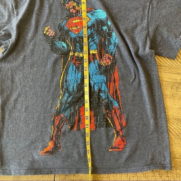 Vintage Superman Tshirt with Topography - Large‎ - Picture 4 of 6